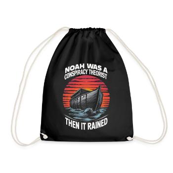 Conspiracy theorist Conspiracy theory - Drawstring Bag - black - Front
