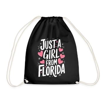 Florida USA Amerika Saat - Turnbeutel - Schwarz - Vorne