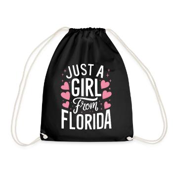 Florida USA Amerika Saat - Turnbeutel - Schwarz - Vorne