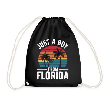 Florida USA Amerika Saat - Turnbeutel - Schwarz - Vorne