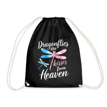 Dragonfly Dragonflies Insects Nature - Drawstring Bag - black - Front