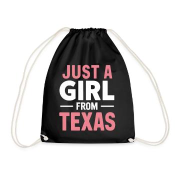 Texas State Texaner Texas - Turnbeutel - Schwarz - Vorne