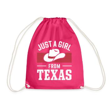Texas State Texaner Texas - Turnbeutel - Fuchsia - Vorne