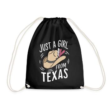 Texas State Texaner Texas - Turnbeutel - Schwarz - Vorne