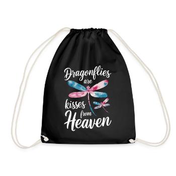 Dragonfly Dragonflies Insects Nature - Drawstring Bag - black - Front