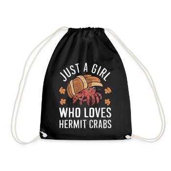 Crab Hermit Crab Crab Crab Crab - Drawstring Bag - black - Front