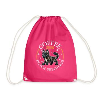 Café et Berger Hollandais - Sac de sport léger - fuchsia - Devant