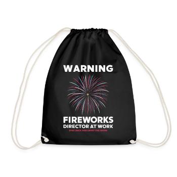 Pyrotechniker Feuerwerk Pyrotechnik - Turnbeutel - Schwarz - Vorne
