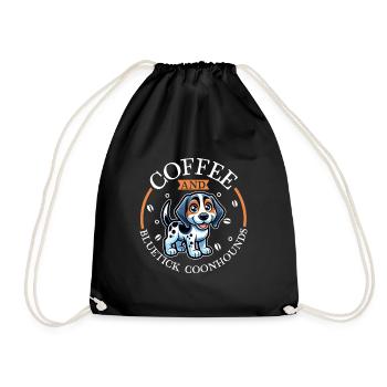 Café et Bluetick Coonhound - Sac de sport léger - noir - Devant