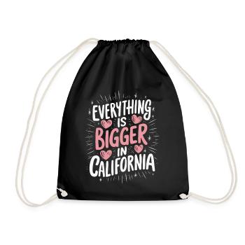 Californie États-Unis Amérique - Sac de sport léger - noir - Devant