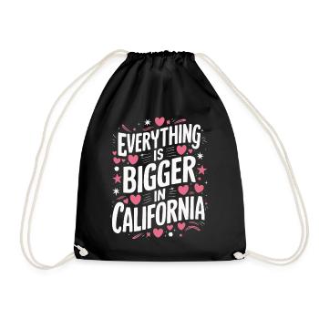 Californie États-Unis Amérique - Sac de sport léger - noir - Devant
