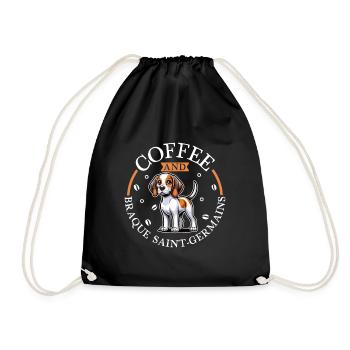 Coffee and Braque Saint-Germain - Drawstring Bag - black - Front