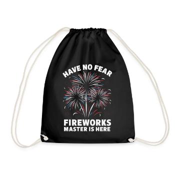 Pyrotechniker Feuerwerk Pyrotechnik - Turnbeutel - Schwarz - Vorne