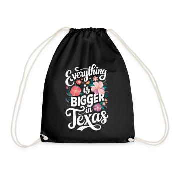 Texas State Texaner Texas - Turnbeutel - Schwarz - Vorne