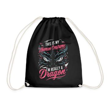 Dragon Mystic Dragon Fantasy - Drawstring Bag - black - Front