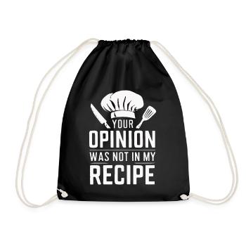 Chef cuisinier Cheff Bäker - Sac de sport léger - noir - Devant