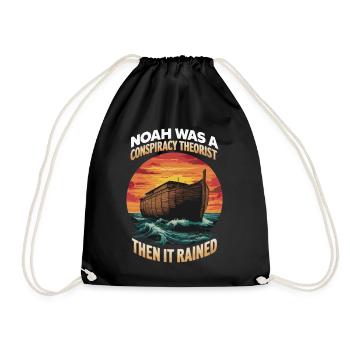 Conspiracy theorist Conspiracy theory - Drawstring Bag - black - Front