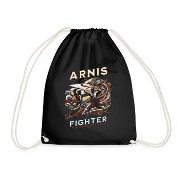 Arnis Kampfkunst und Selbstverteidigung Design - Turnbeutel - Schwarz - Vorne