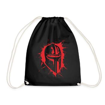 Chevaliers croisés Templiers Moyen Âge - Sac de sport léger - noir - Devant