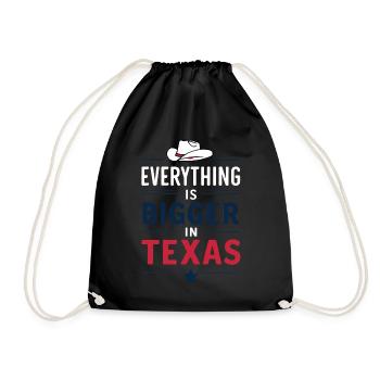 Texas State Texaner Texas - Turnbeutel - Schwarz - Vorne