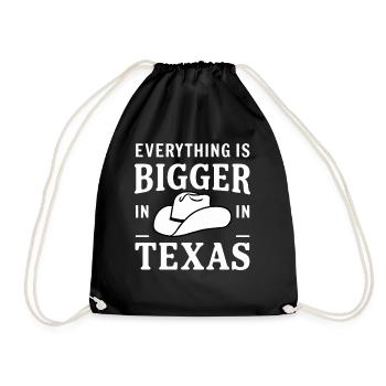 Texas State Texaner Texas - Turnbeutel - Schwarz - Vorne