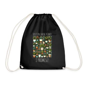 Dicton d’amoureux des plantes - Juste une plante de plus ! - Sac de sport léger - noir - Devant