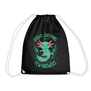 Poisson axolotl - Sac de sport léger - noir - Devant