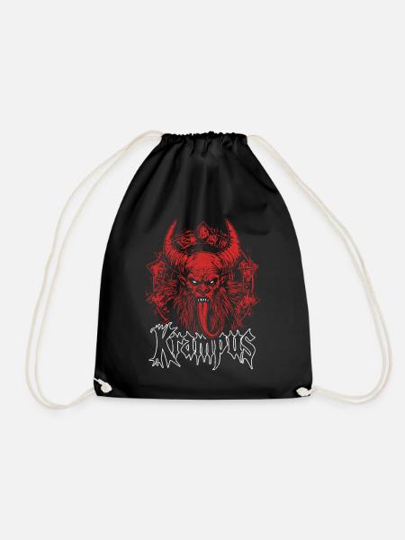 KRAMPUS NIKOLAUS NIKOLO KRAMPUSTAG PERCHTEN - Turnbeutel - Schwarz