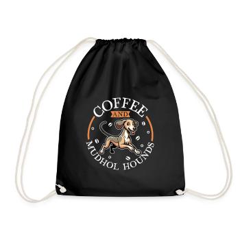 Chien de café et de mudhol - Sac de sport léger - noir - Devant