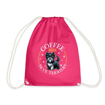 Café et Skye Terrier - Sac de sport léger - fuchsia - Devant