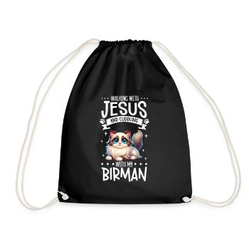 Jésus et ma Birmanie - Sac de sport léger - noir - Devant