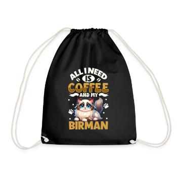 Le café et ma Birmanie - Sac de sport léger - noir - Devant