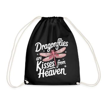 Dragonfly Dragonflies Insects Nature - Drawstring Bag - black - Front