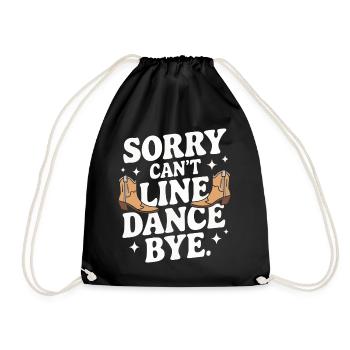 Line Dancing Dancing Dancers - Drawstring Bag - black - Front