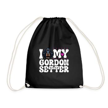J’adore mon Gordon Setter - Sac de sport léger - noir - Devant