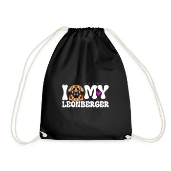 J'adore mon Léonberg - Sac de sport léger - noir - Devant
