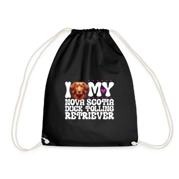 J’adore le Nova Scotia Duck Tolling Retriever - Sac de sport léger - noir - Devant
