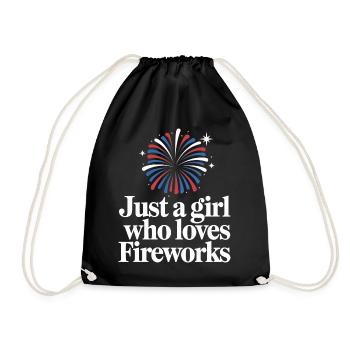 Pyrotechniker Feuerwerk Pyrotechnik - Turnbeutel - Schwarz - Vorne