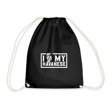 J’adore mon bichon havanais - Sac de sport léger - noir - Devant