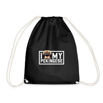 J’adore mes Pékinois - Sac de sport léger - noir - Devant