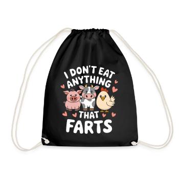 Végétarien Végétalien Végétarien Végétarien - Sac de sport léger - noir - Devant