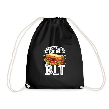Nur hier für das BLT - Turnbeutel - Schwarz - Vorne