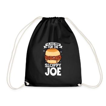 Nur hier für das Sloppy Joe - Turnbeutel - Schwarz - Vorne