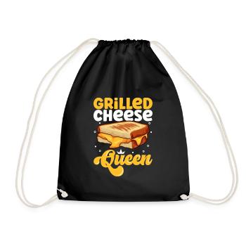 Grilled Cheese Sandwich Queen - Turnbeutel - Schwarz - Vorne