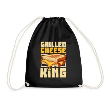 Grilled Cheese Sandwich King - Turnbeutel - Schwarz - Vorne