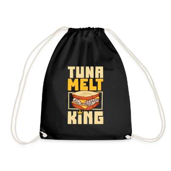 Tuna Melt Sandwich King - Turnbeutel - Schwarz - Vorne