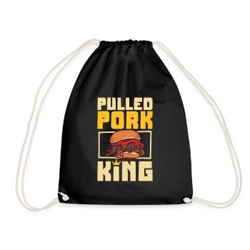 Pulled Pork Sandwich King - Turnbeutel - Schwarz - Vorne