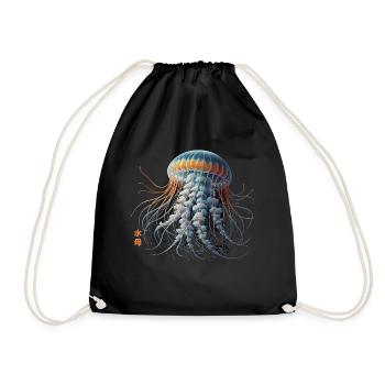 Méduse rétro vintage méduse esthétique japonaise - Sac de sport léger - noir - Devant