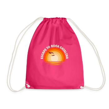 Ich fliehe nach Boca Catalina - Turnbeutel - Fuchsia - Vorne