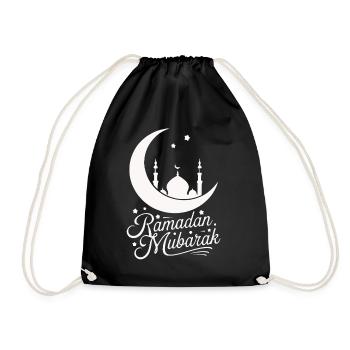 Ramadan Mubarak - Islam Muslim Gift - Drawstring Bag - black - Front